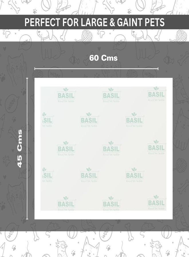 Basil 25 Absorbent Training Pee Pads with Activated Carbon & Leak Proof (Size - 45x60 Cms) for All Pets Dogs, Puppy, Peeing Toilet Trainer Mats, Potty Pads - Image 5